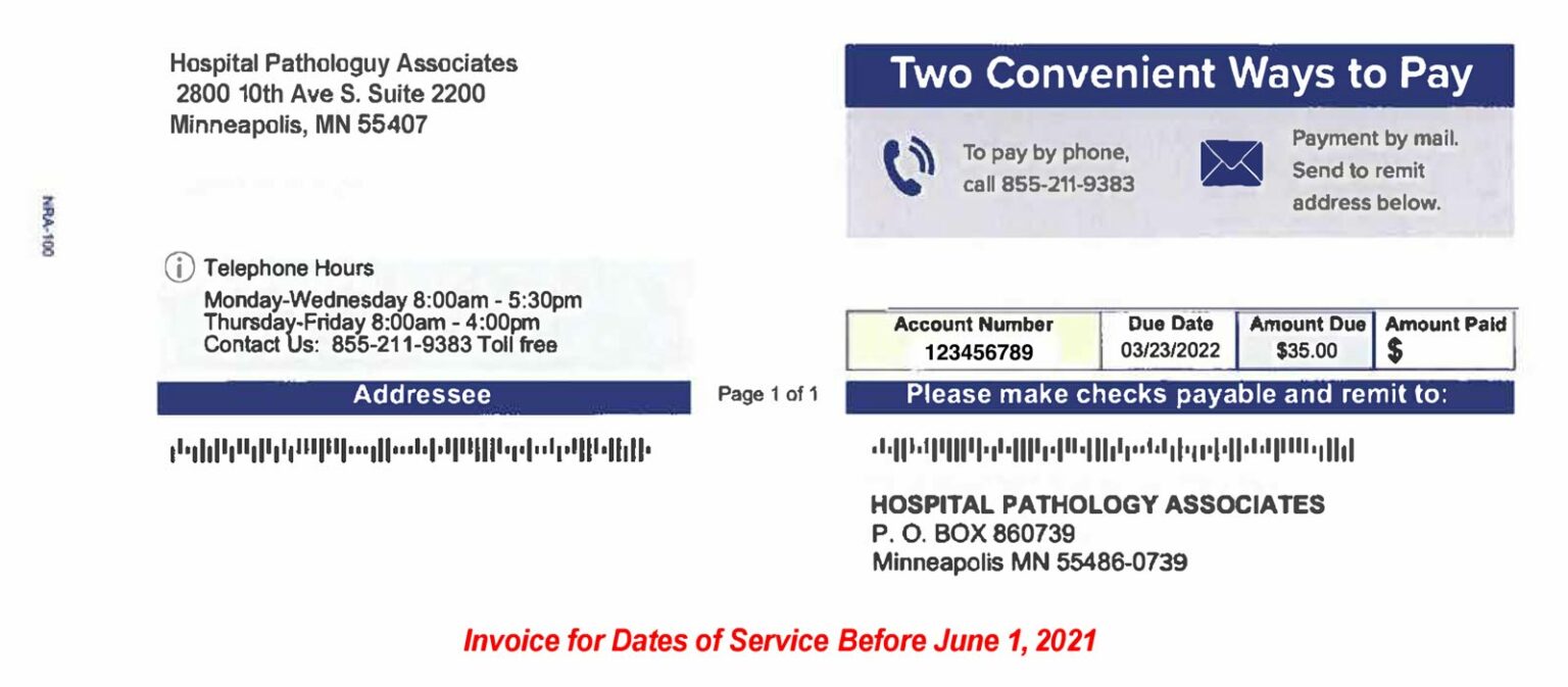 How to Pay Your Bill Hospital Pathology Associates, P.A.